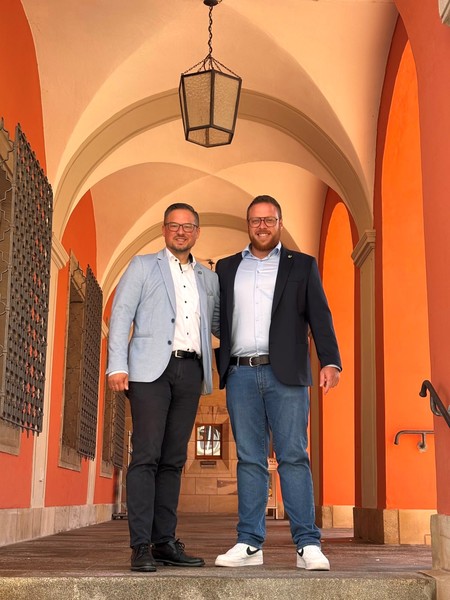 Besuch bei Bürgermeister Alexander Müller, Neustadt a.d. Aisch. Foto: Sandra Belatschek